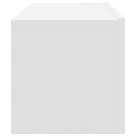 SZAFKI ŚCIENNE POD TV 2 SZT. BIAŁE 100X30X30CM