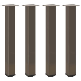 NOGI DO STOŁU KONSOLOWEGO 4 SZT. NATURALNA STAL 7274CM STAL