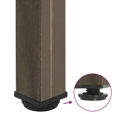 NOGI DO STOŁU KONSOLOWEGO 4 SZT. NATURALNA STAL 7274CM STAL