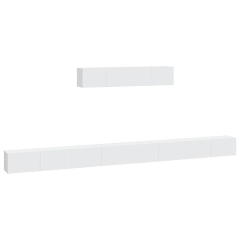 ZESTAW 6 SZAFEK TELEWIZYJNYCH BIAŁY