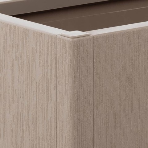 DONICA OGRODOWA JASNOBRĄZOWA 80X36X35CM PP