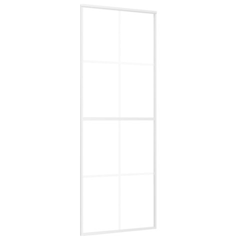 DRZWI PRZESUWNE SZKŁO ESG I ALUMINIUM 76X205CM BIAŁE