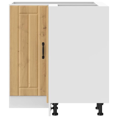 NAROŻNA SZAFKA KUCHENNA DOLNA DĄB RZEMIEŚLNICZY DREWNO KLEJONE