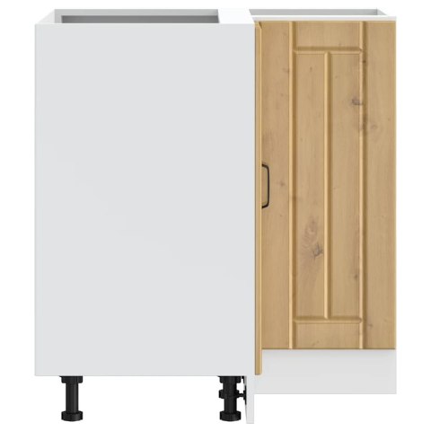 NAROŻNA SZAFKA KUCHENNA DOLNA DĄB RZEMIEŚLNICZY DREWNO KLEJONE