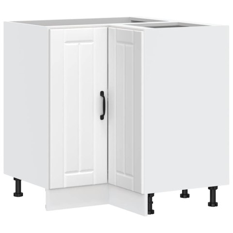 NAROŻNA SZAFKA KUCHENNA DOLNA LUCCA Z BIAŁEGO DREWNA KLEJONEGO