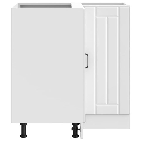 NAROŻNA SZAFKA KUCHENNA DOLNA LUCCA Z BIAŁEGO DREWNA KLEJONEGO