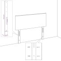 VidaXL Rama łóżka bez materaca Niebieska 90x190 cm Tkanina