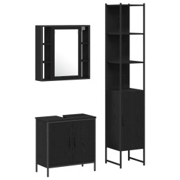 SZAFKA POD UMYWALKĘ CZARNY DĄB 60X30X60CM