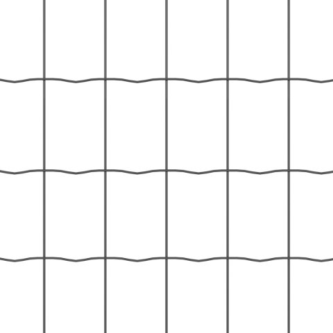 EURO PŁOT Z 10 SŁUPKAMI SZARY 1,5X10M STAL