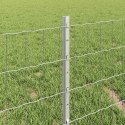 EURO PŁOT Z 5 SŁUPKAMI SREBRNYM 0,4X10M STAL