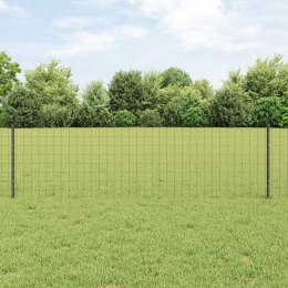 EURO PŁOT Z 5 SŁUPKAMI SZARY 0,6X10M STAL