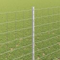 PŁOT Z 10 SŁUPKAMI SREBRNY 1,5X10M STAL