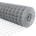 PŁOT Z 10 SŁUPKAMI SREBRNY 1,5X10M STAL