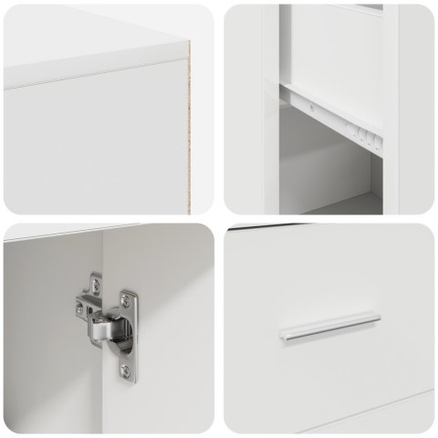 NAROŻNE BIURKO BIAŁE 102X88X75CM