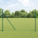 EURO FENCE Z 7 SŁUPKAMI 1.6X10M ZE STALI OCYNKOWANEJ ZIELONY