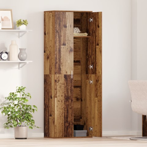 WYSOKA SZAFKA Z STAREGO DREWNA 60X35X180CM