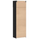 SZAFKA DO PRZECHOWYWANIA CZARNY DĄB 70X42,5X225CM