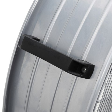 WIATRAK BĘBNOWY NA KÓŁKACH 3 PRĘDKOŚCI SREBRNY Φ77CM