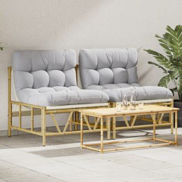 KRZESŁA OGRODOWE 2 SZT. DO RELAKSU Z PODUSZKĄ 60X80X71CM STAL