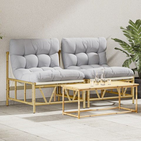 KRZESŁA OGRODOWE 2 SZT. DO RELAKSU Z PODUSZKĄ 60X80X71CM STAL