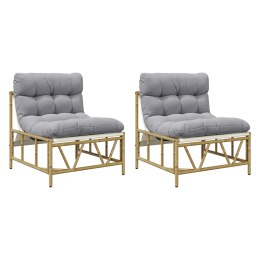 KRZESŁA OGRODOWE 2 SZT. DO RELAKSU Z PODUSZKĄ 60X80X71CM STAL