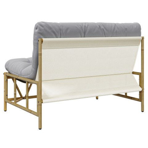 ŁAWKA OGRODOWA Z PODUSZKĄ 110X80X71CM STAL