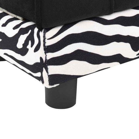 SOFA DLA PSA I KOTA Z SCHOWKIEM WYGODNA KANAPA PLUSZOWA CZARNA