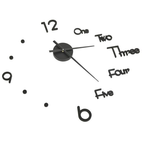 ZEGAR ŚCIENNY 3D NOWOCZESNY DESIGN CZARNY 100CM,XXL