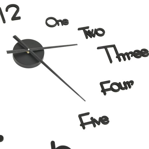 ZEGAR ŚCIENNY 3D NOWOCZESNY DESIGN CZARNY 100CM,XXL