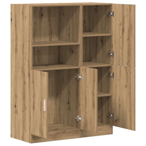 KOMODA REGAŁ DĄB ARTISAN 95CM WYSOKA WITRYNA SZAFKA DO SALONU BIURA NOWOCZESNA