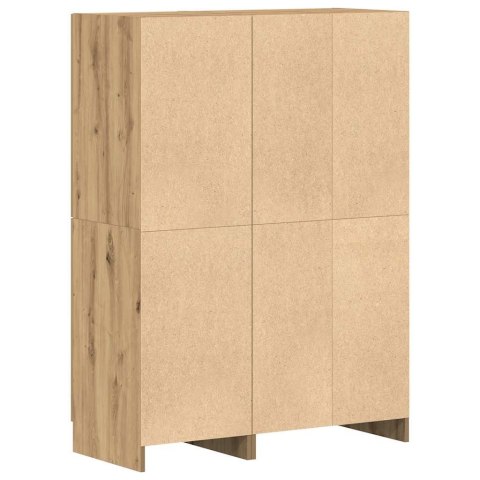 KOMODA REGAŁ DĄB ARTISAN 95CM WYSOKA WITRYNA SZAFKA DO SALONU BIURA NOWOCZESNA