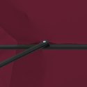 OGRODOWY PARASOL Ø395X245CM W KOLORZE BORDOWYM