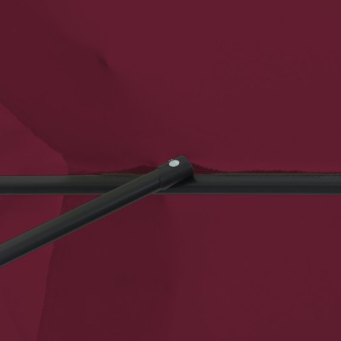 OGRODOWY PARASOL Ø395X245CM W KOLORZE BORDOWYM