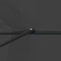 PARASOL OGRODOWY Ø395X245CM W KOLORZE ANTRACYTOWYM
