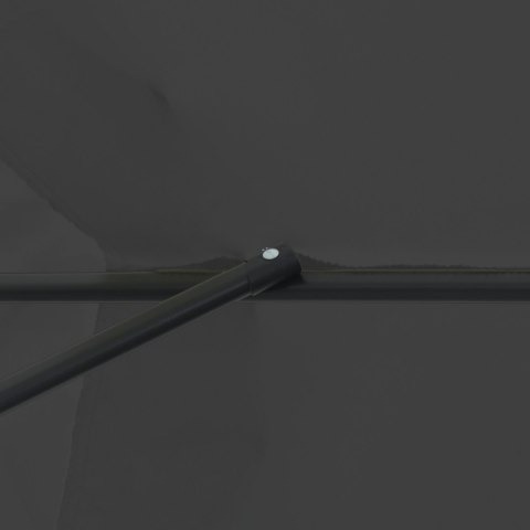 PARASOL OGRODOWY Ø395X245CM W KOLORZE ANTRACYTOWYM