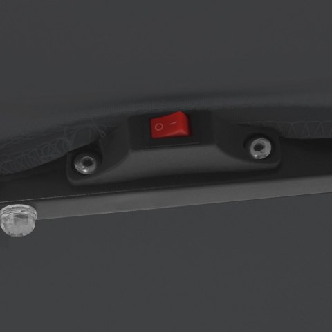 KWADRATOWY PARASOL OGRODOWY Z LAMPKAMI LED 295X245CM ANTRACYTOWY