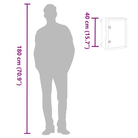 SZAFA STEROWNICZA IP65 WODOODPORNA SZARA 30X16,5X40CM Z TWORZYWA ABS