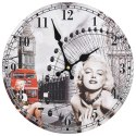 ZEGAR ŚCIENNY W STYLU VINTAGE MARILYN MONROE 30CM
