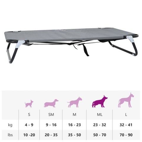 LEGOWISKO DLA PSA DO 100KG ŁÓŻKO POLOWE SKŁADANE IDEALNE NA OGRÓD DO DOMU