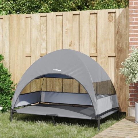 LEGOWISKO PODNIESIONE DLA PSA XL Z DASZKIEM NA ZEWNĄTRZ STAL JASNOSZARE