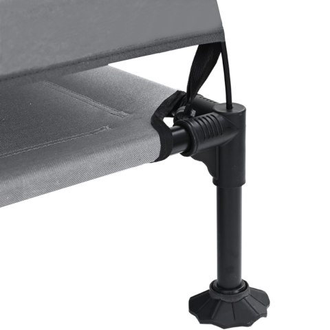 LEGOWISKO PODNIESIONE DLA PSA XL Z DASZKIEM NA ZEWNĄTRZ STAL JASNOSZARE