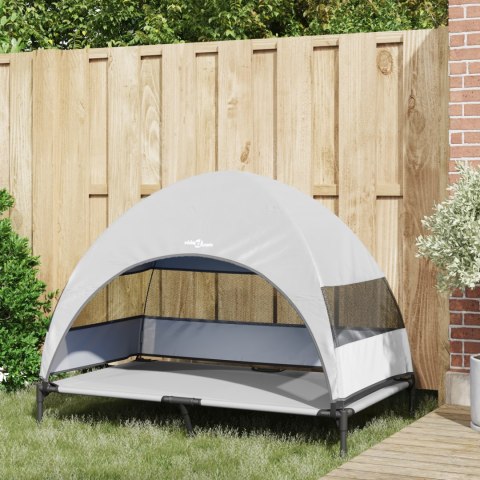 PODWYŻSZONE LEGOWISKO DLA PSAXL ZE ZDEJMOWANYM DASZKIEM 127X81CM OCHRONA PRZED SŁOŃCEM