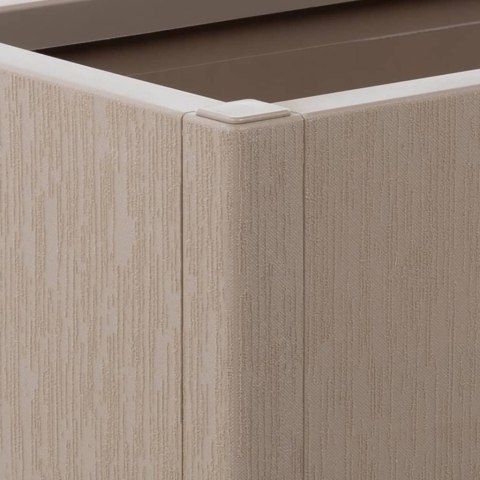 DONICA OGRODOWA Z KRATKĄ JASNOBRĄZOWA 80X36X140CM PP