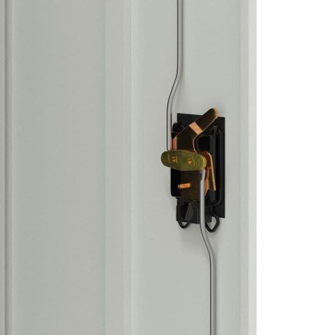 SZAFA NA DOKUMENTY 90X40X140CM STALOWA SZARA