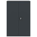 SZAFA NA DOKUMENTY ANTRACYTOWA 90X40X140CM STALOWA