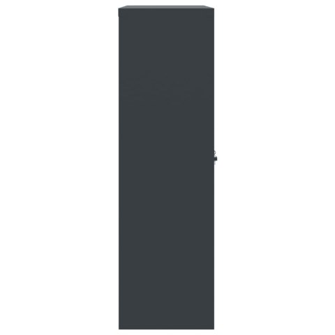 SZAFA NA DOKUMENTY ANTRACYTOWA 90X40X140CM STALOWA