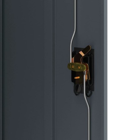 SZAFA NA DOKUMENTY ANTRACYTOWA 90X40X140CM STALOWA