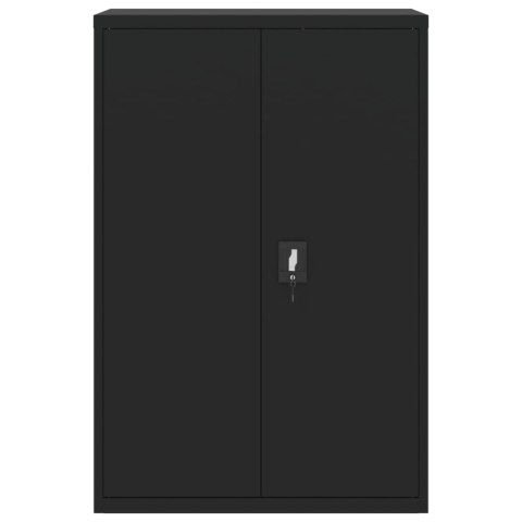 SZAFA NA DOKUMENTY CZARNA 90X40X140CM STALOWA