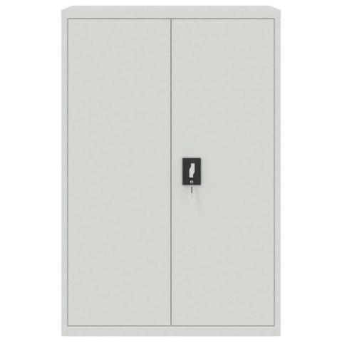 SZAFA NA DOKUMENTY JASNOSZARA 90X40X180CM STALOWA