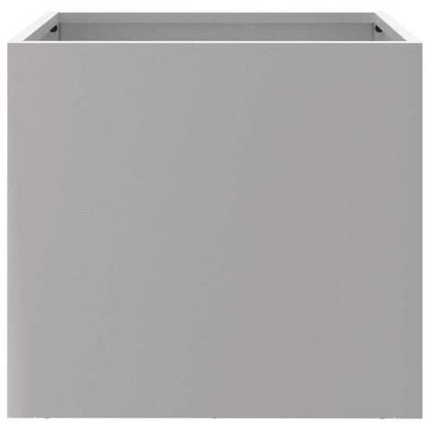 DONICE 2 SZT. SREBRNE 32X30X29CM STAL GALWANIZOWANA